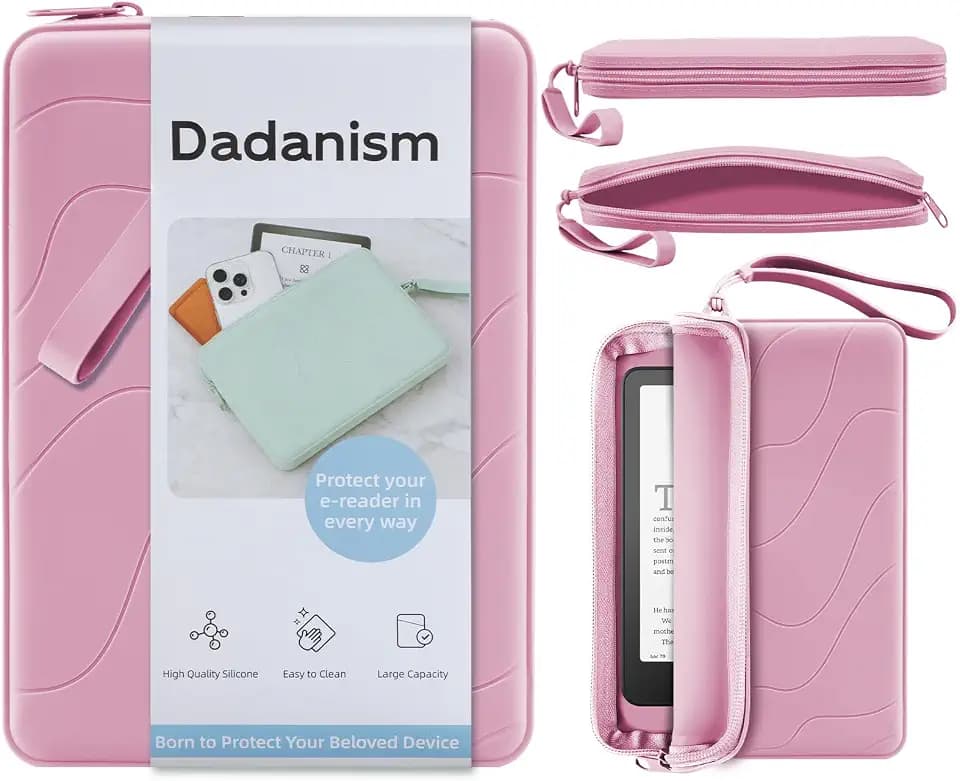 Dadanism Silicone Clutch for eReaders, Multi-Purpose Bag for Phone, Wallet