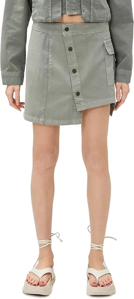 Koton Damen Regular Waist Pocket Detail Cotton Denim Trousers Skirt