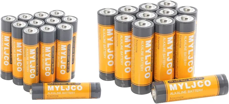 Upgraded 48 Count-AA & AAA High-Performance Alkaline Batteries Value Pack