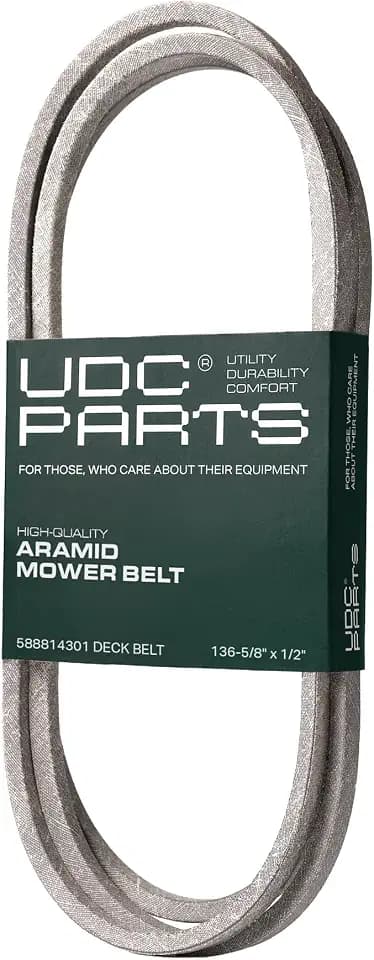 UDC Parts 588814301 Deck Belt Replacement for Husqvarna 48 Inch, Aramid