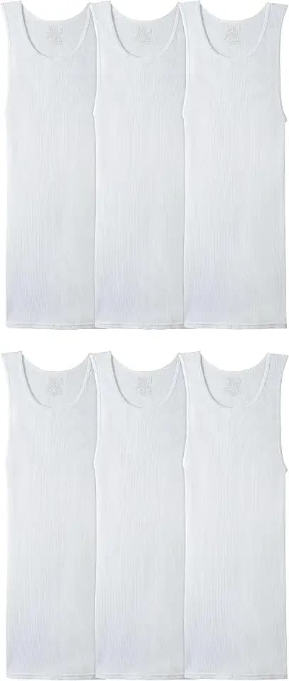 Fruit of the Loom Men's Sleeveless Tag Free Moisture Wicking Tank A-Shirt