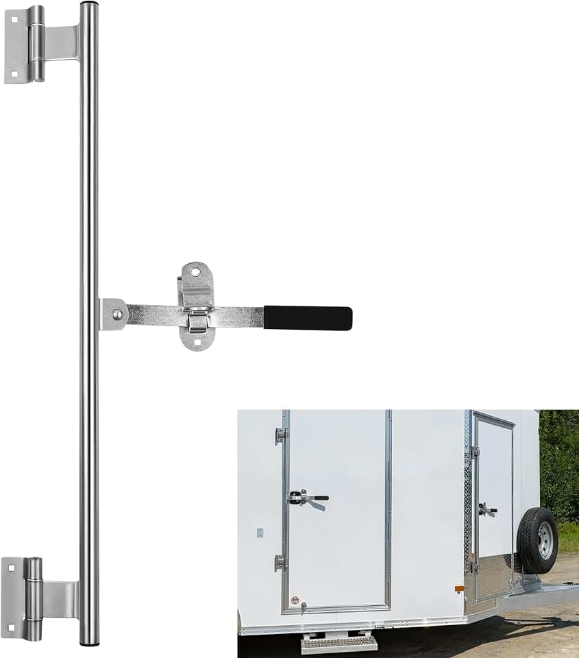 36" Trailer Door Latch, Cam Bar Lock for Enclosed Trailer Side Door