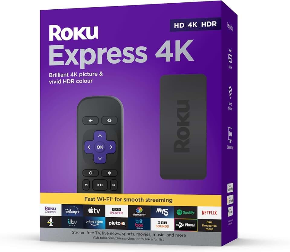 Roku Express 4K | HD/4K/HDR Streaming Media Player | Funktioniert nur in Deutschland