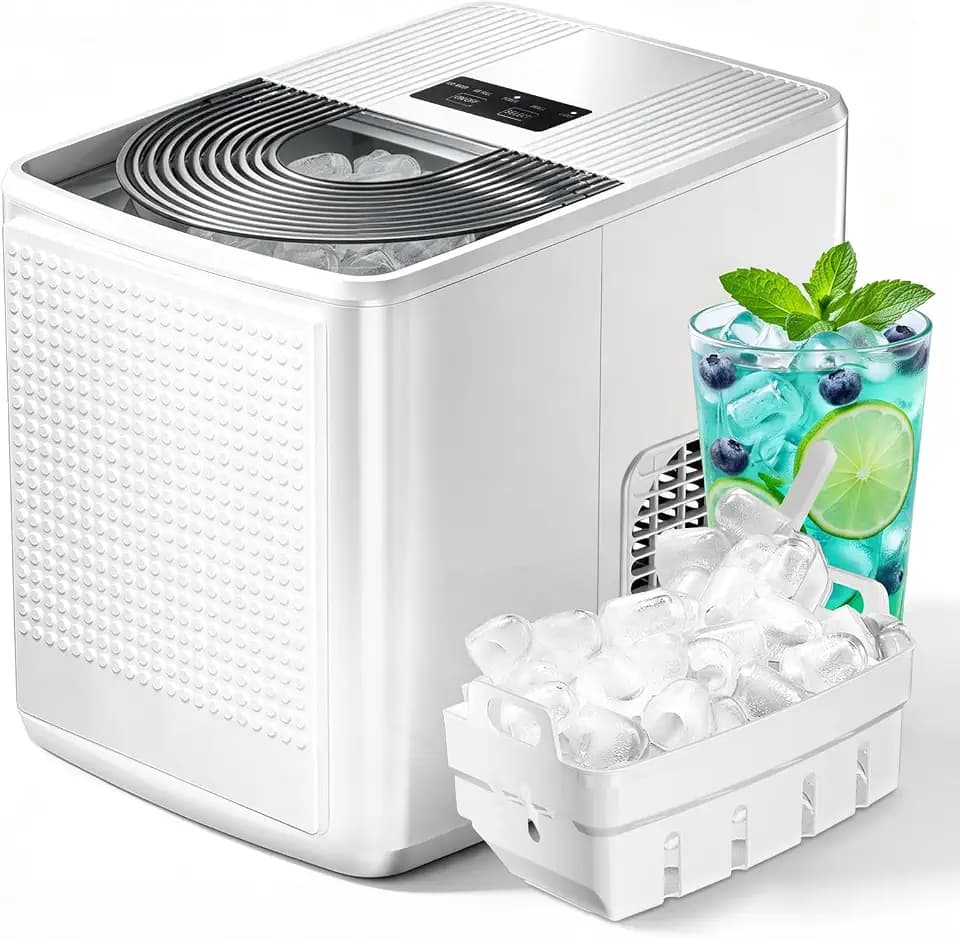 Antarctic Star Bullet Ice Maker Countertop, 9 Ice Fast in 6mins, 27lbs/Day
