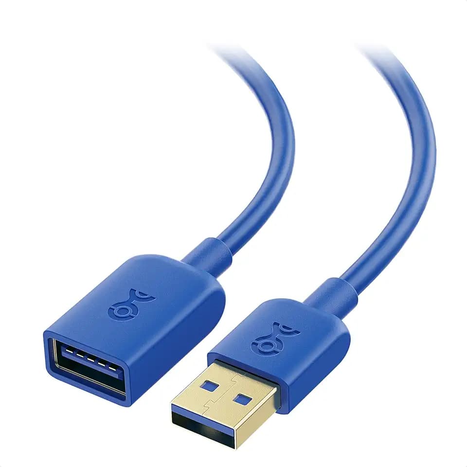 Cable Matters 2-Pack 5Gbps USB 3.0 Extension Cable, 3ft, Blue