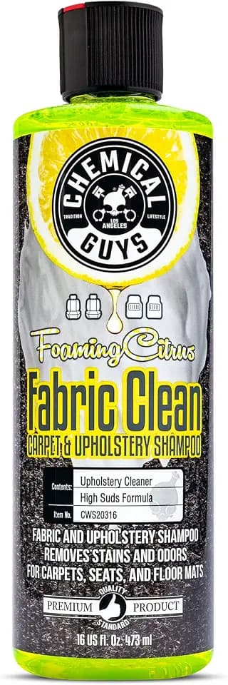 Chemical Guys, Foaming Citrus Fabric & Carpet Cleaner, Seats & Mats, 16 oz
