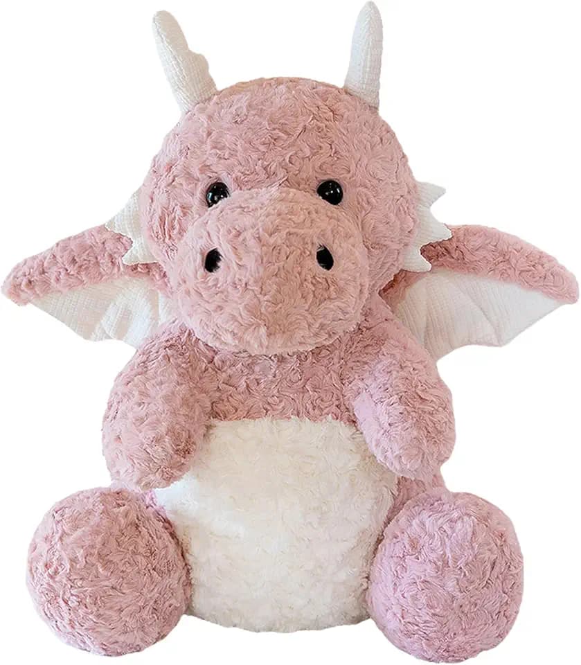 SUSULF Little Flying Dragon - Stuffed Animal Plush Toy Gifts（Pink,22.04in）