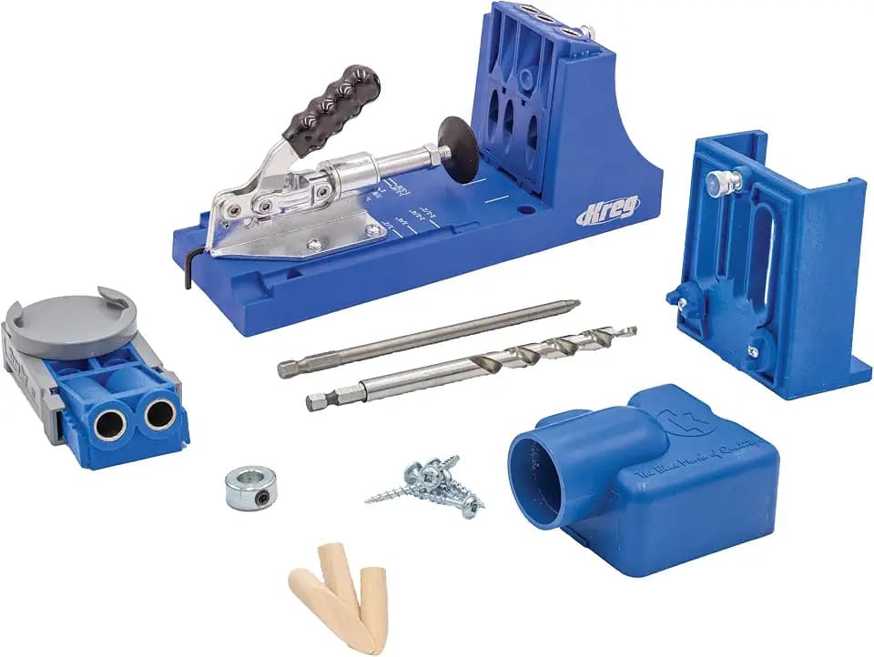 Kreg K4 System - With R3 Jig, Drilling Guide & Dust Collection - Adjustable, Versatile Jig - Create Rock-Solid Joints - For Materials 1/2" to 1 1/2" Thick - K4SYSTEM