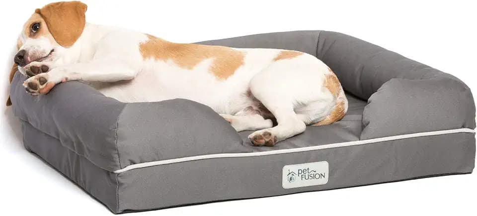 PetFusion Ultimate Orthopedic Dog Bed, Memory Foam, Medium, Waterproof