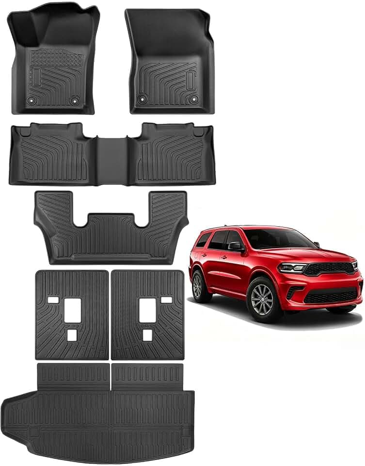 Car Floor Mats for Dodge Durango 2016-2026 6-Seater