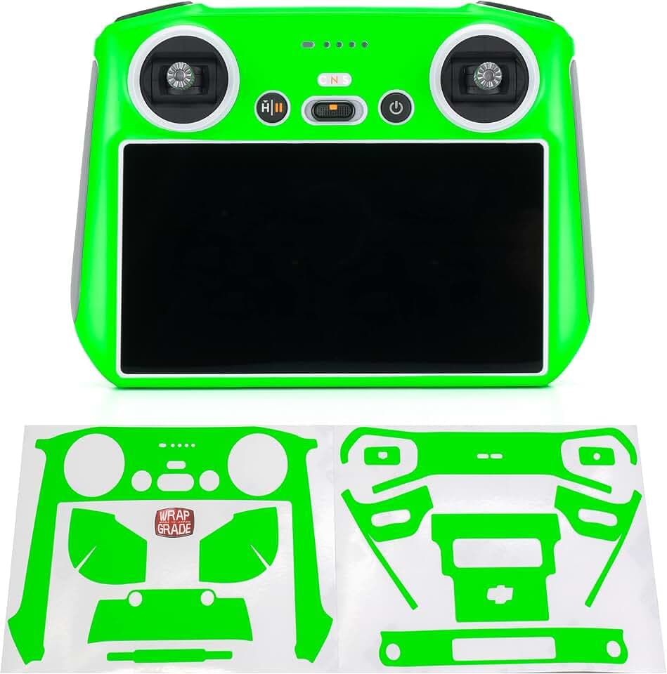 WRAPGRADE Skin Kompatibel mit DJI RC (NEON Green)