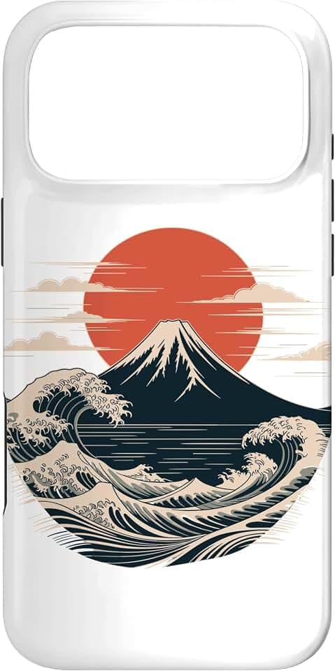Hülle für iPhone 17 Pro Max Japanese Style Art Mountain Wave Japan Culture