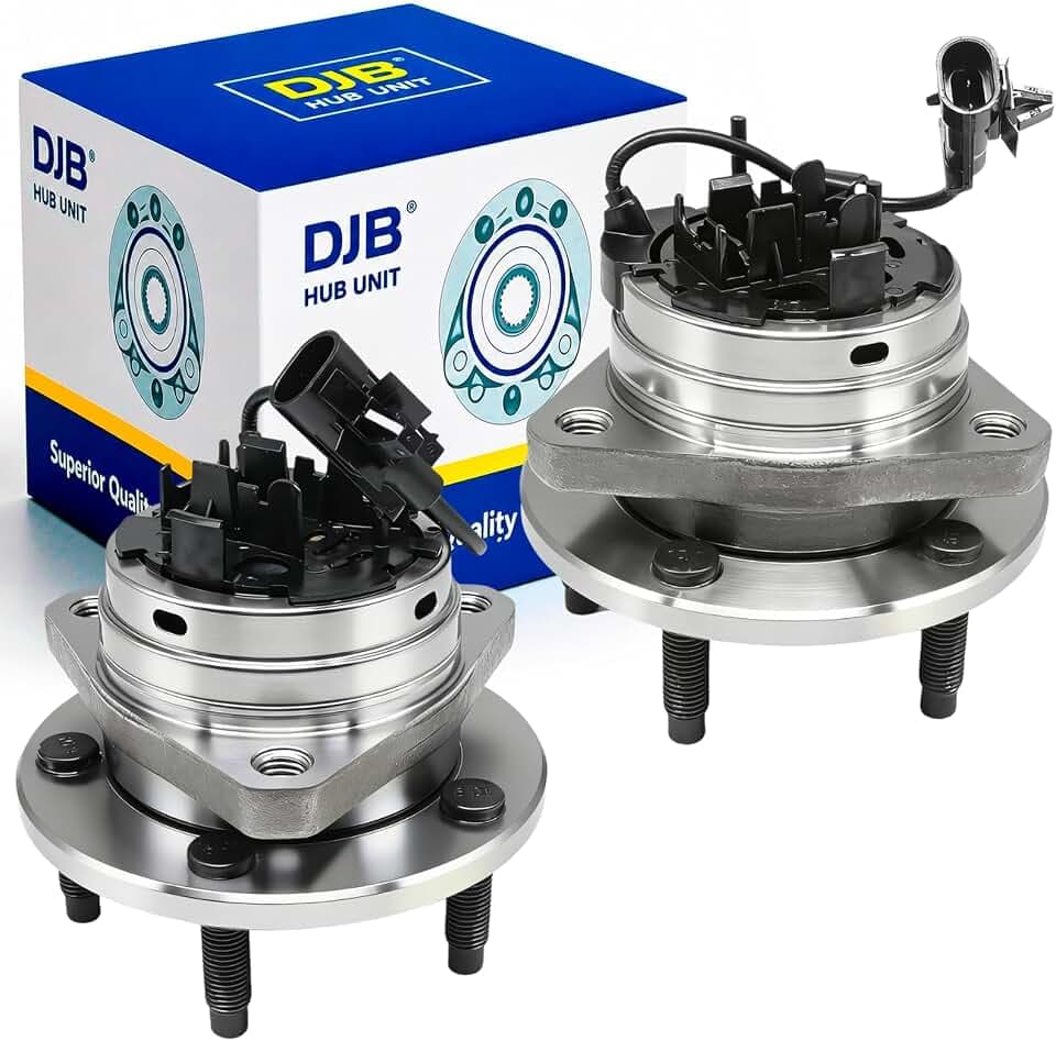 DJB 513214 Pair Front Wheel Hub Bearing Assembly for 2004-2012 Chevy Malibu