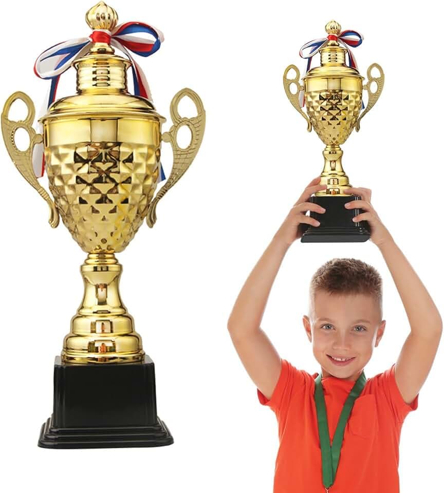 Große Gold Pokal 37cm Trophäe Hoch Für Sportturniere Wettbewerbe Zeremonien Pokale Und Partys