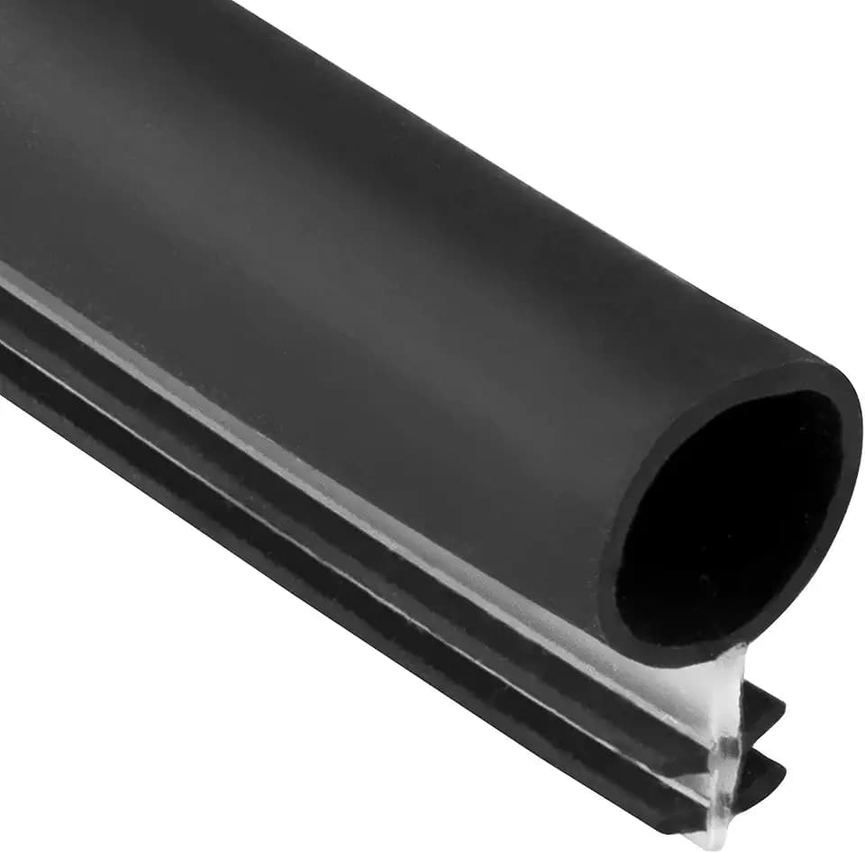 Window Weatherstrip Seal 5/16" Bulb Bubble Kerf Mount 4 Colors & 6 Length Options (25', Black)
