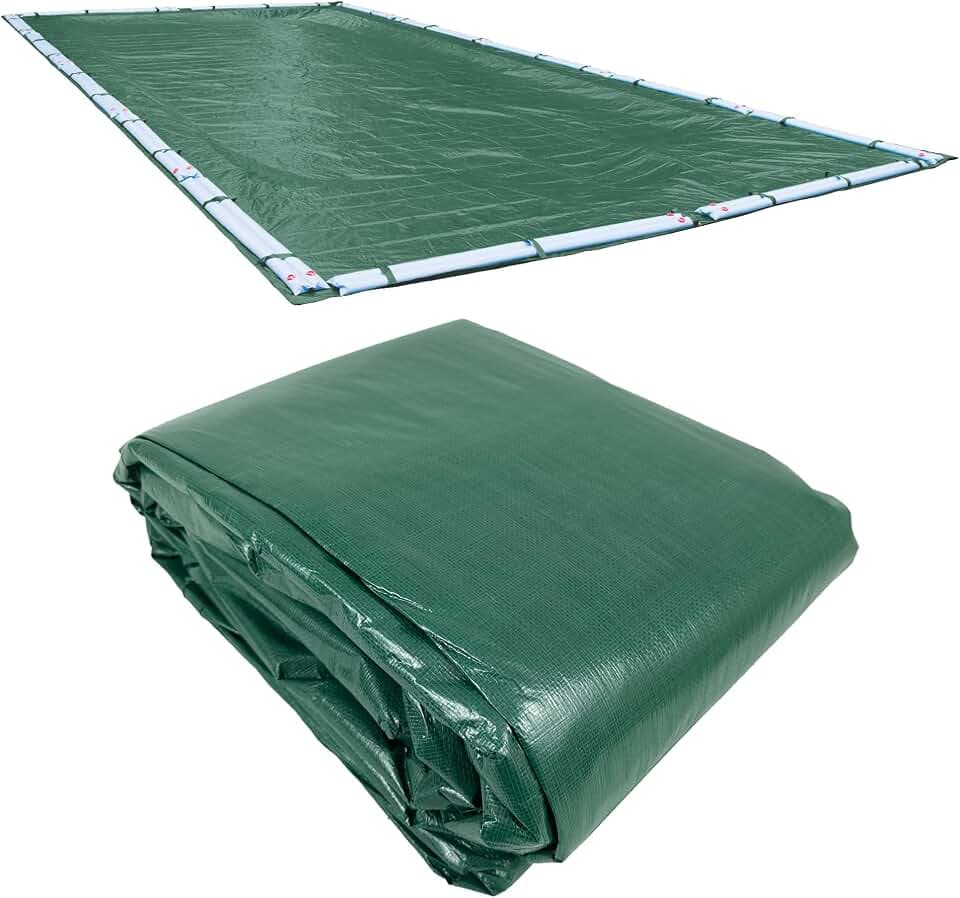 Pool Mate 16 x 32 ft Extra Strength Platinum Pool Cover for Inground Pools