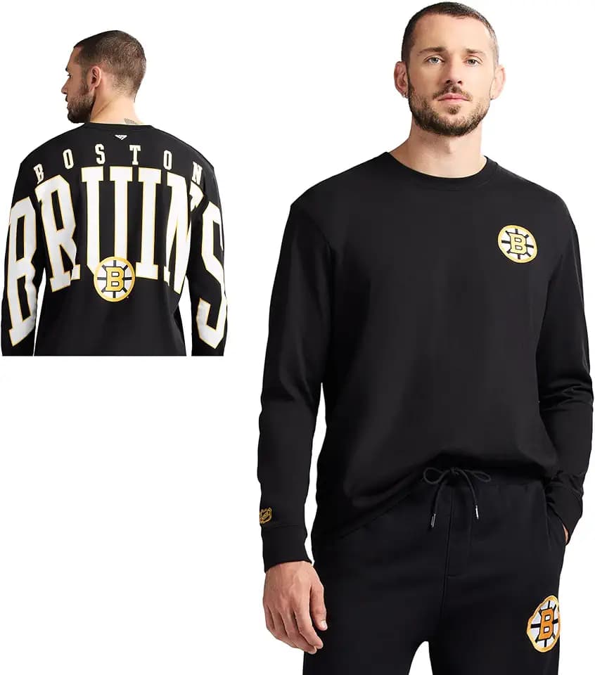 Game 7 Men's NHL Officially Licensed Long Sleeve Crew Neck Cotton Graphic T-Shirt