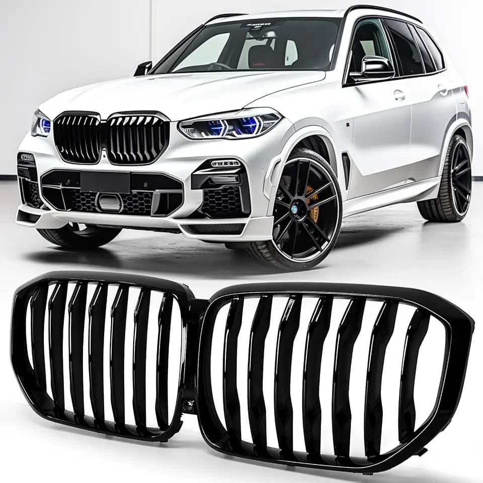 X5 G05 Gloss Black Kidney Grill Grille Fit for 2019-2023 BMW X5 G05