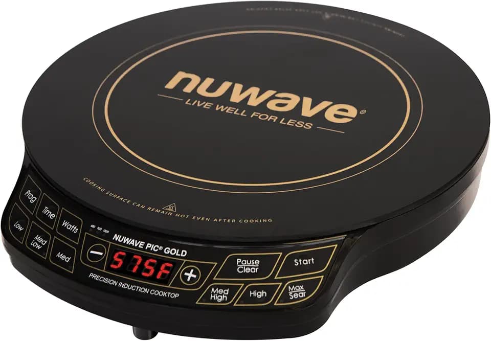 Nuwave Gold Precision Induction Cooktop, Portable, Large 8” Heating Coil
