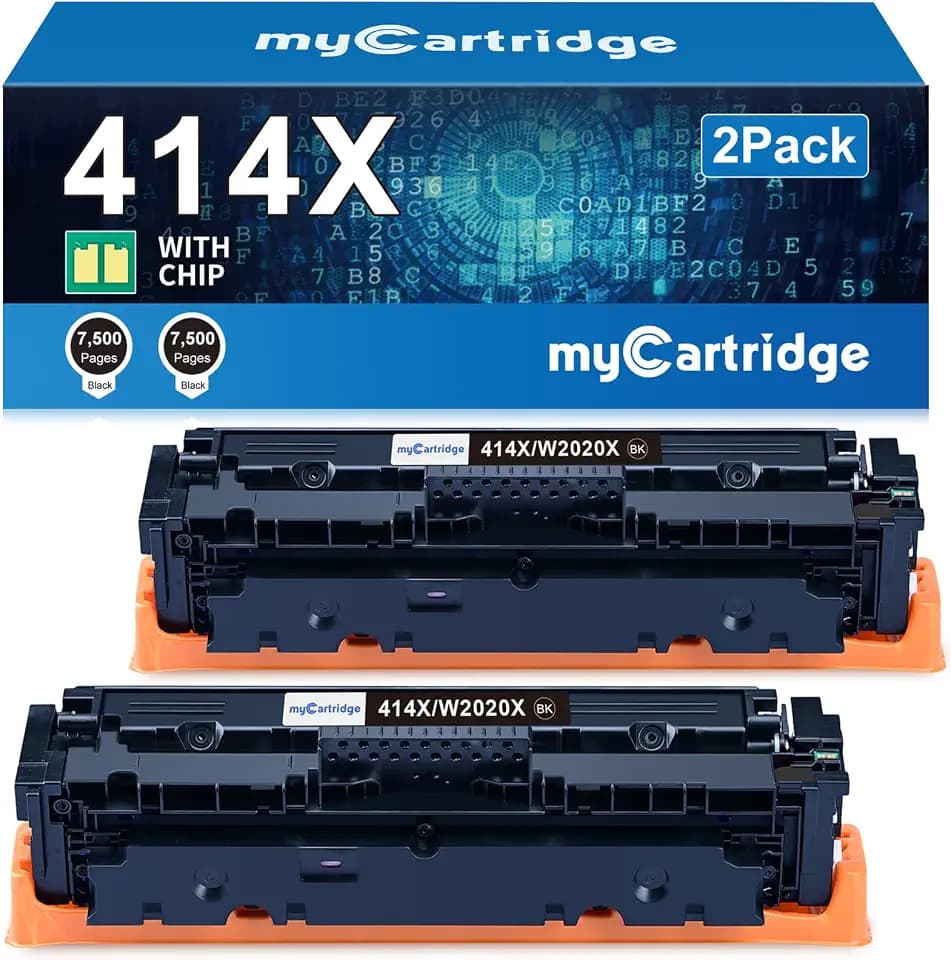 414X Black Toner Cartridge 2 Pack for HP 414X 414A MFP M479fdw M454dw M479