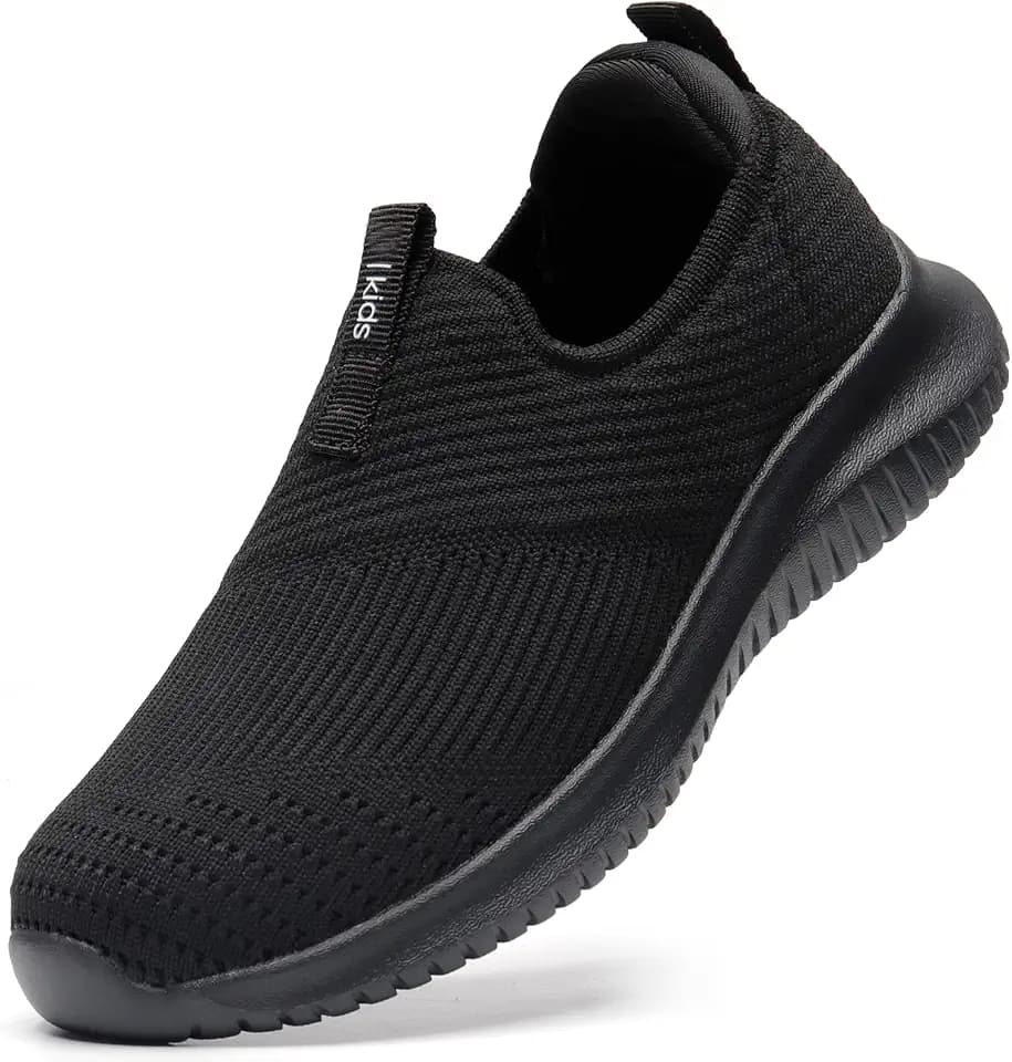 STQ Kids Shoes Girls Boys Lightweight Slip on Walking Sneakers