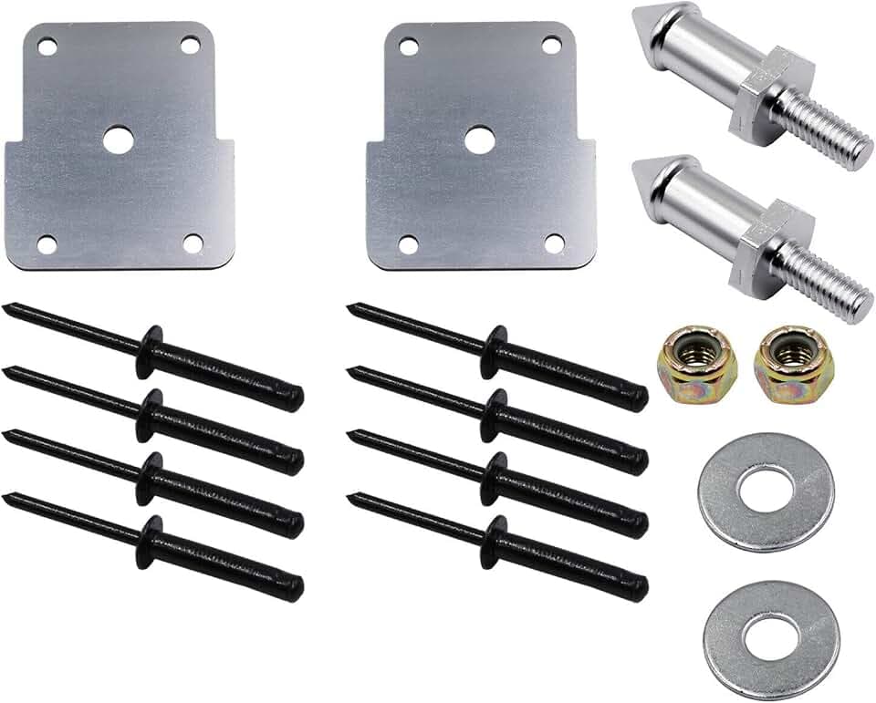 LOSTAR Pair(2) Broken ATV Seat Peg Post Repair Kit Compatible with Polaris 2008-2016 Ranger 500 700 800 XP 4x4, 2010-2014 Ranger EV 400 2204383