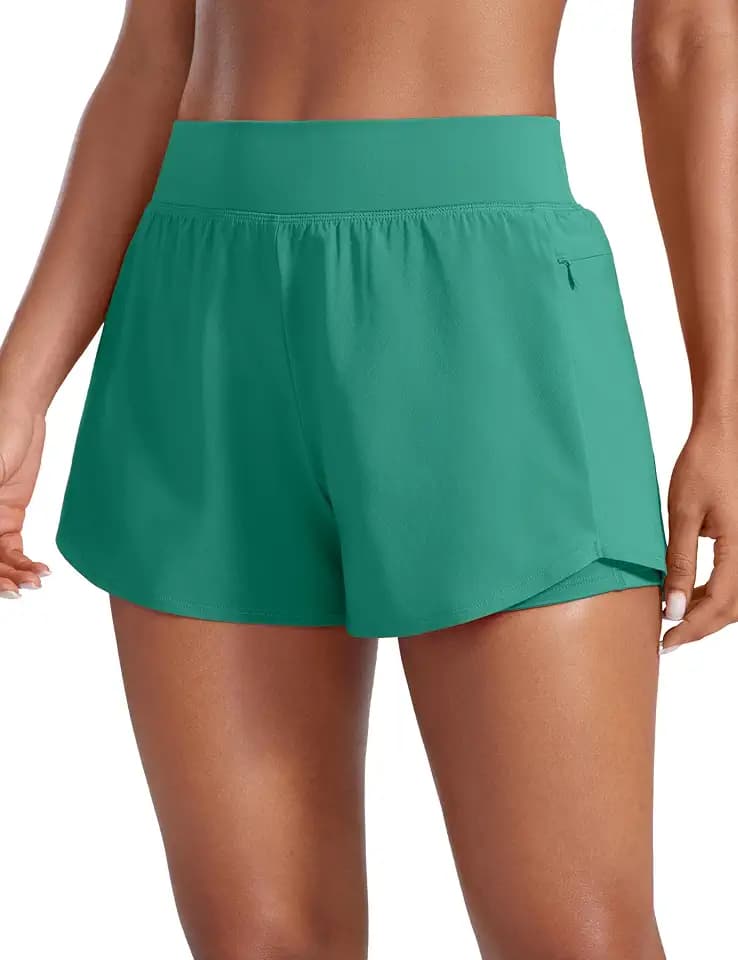 CRZ YOGA 2-in-1 Doppellagige Laufshorts 8 cm