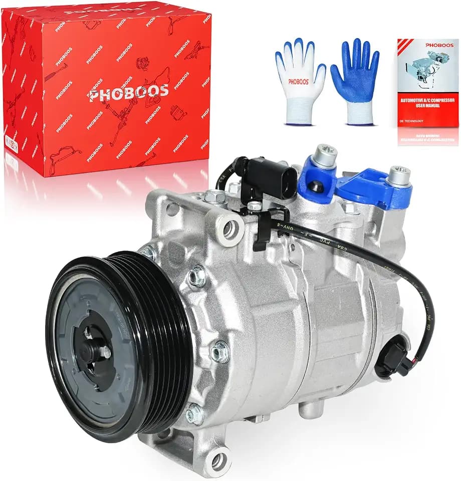 PHOBOOS A/C Compressor with clutch Compatible with Audi