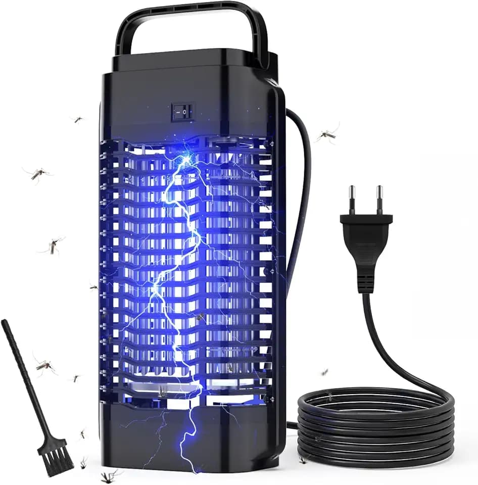 Insektenvernichter Elektrisch, Elektrisch Mückenlampe 18W 4200V, Geeignet Für Drinnen und Draußen, IPX4 Wasserdichter Mückenkiller, Mückenlampe für Fliegen, Fliegenfalle Elektrisch