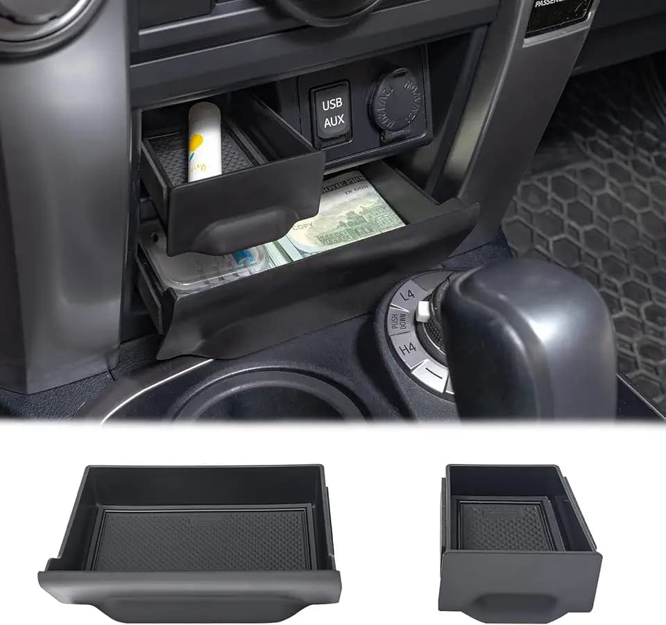 JDMCAR Storage Cubby Drawer for Toyota 4Runner Accessories 2014-2024