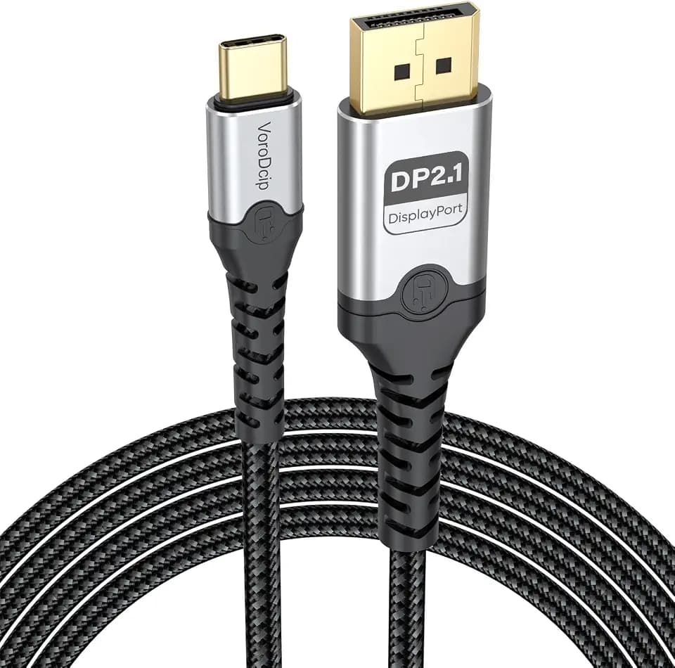 USB C to DisplayPort Cable 6ft, 16K@60Hz 8K@120Hz USB-C to Display Port 2.1