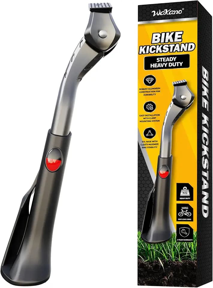 Wakano Fahrradständer 24–29 Zoll, Extra Stabil 45 Kg+, Robust und rutschfest, Extra Große Basis mit Cleats, Höhenverstellbarer Fahrrad Ständer für Mountainbikes, Citybikes und Pendlerräder.