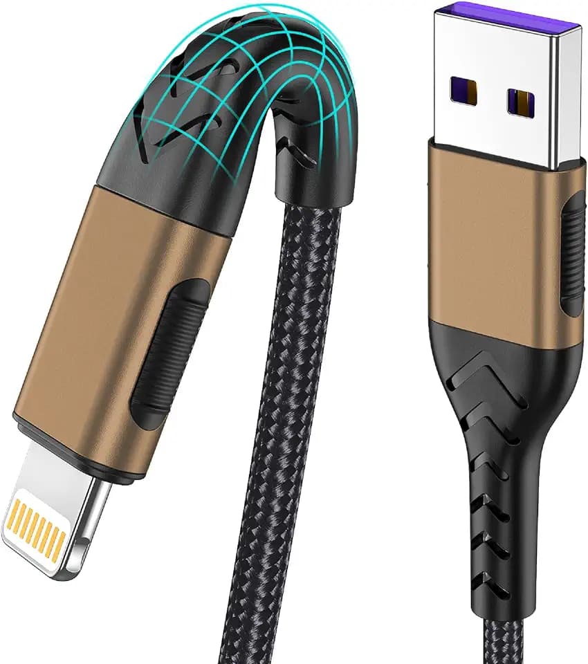 Durcord Compatible with iPhone Charger, 3Pack 10FT USB A Cable for Long Charger Cable, Fast Phone Charging Cord Compatible with Phone Xs Max/XS/XR/X/8/7/6S/6/Plus/SE/Pad(Brown)