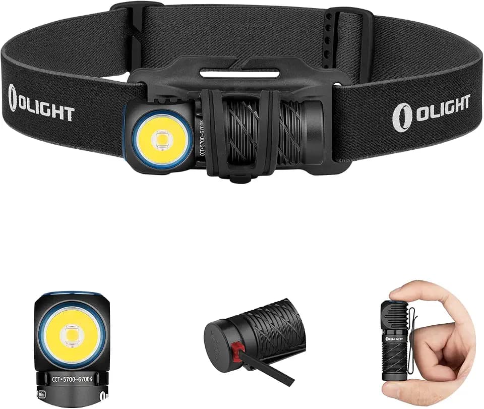 OLIGHT Perun 2 Mini LED Stirnlampe Wiederaufladbar 1100 Lumen, 10 Tage