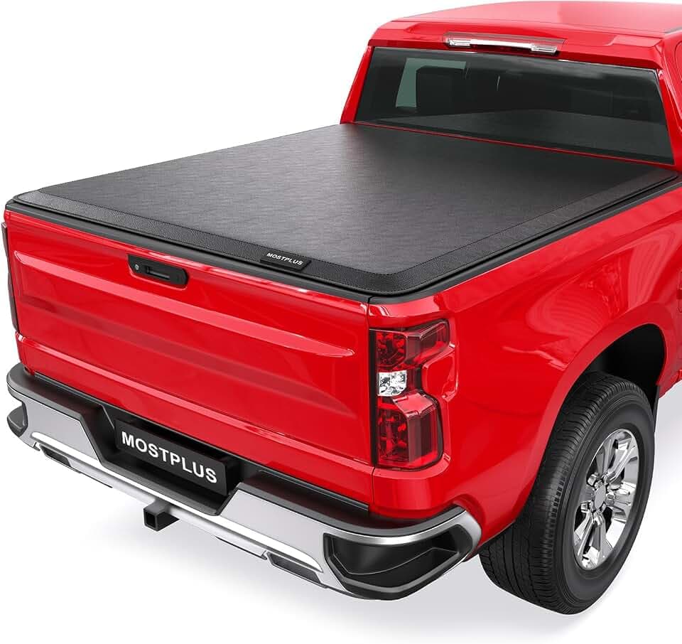 MOSTPLUS Roll-Up Soft Vinyl Truck Bed Tonneau Cover Compatible with 2015-2024 2025 Chevrolet Colorado/Compatible with 2015-2025 GMC Canyon 6' FT Bed 72 inch Fleetside