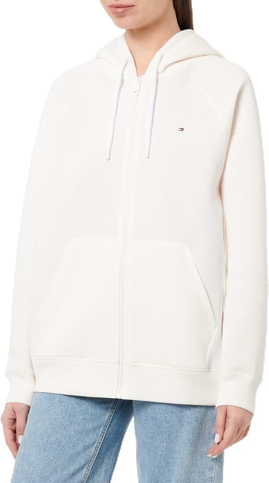 Tommy Hilfiger Damen Hoodie mit Reißverschluss Oversized