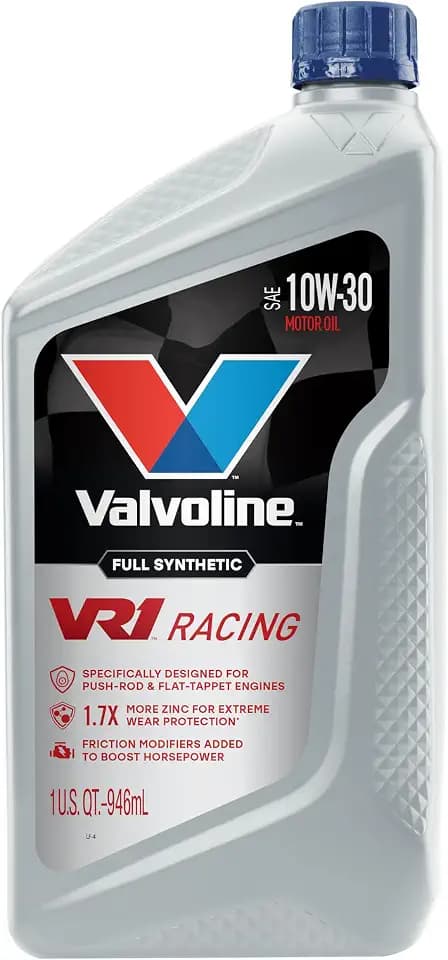 Valvoline VR1 Racing Synthetic SAE 10W-30 Motor Oil 1 QT