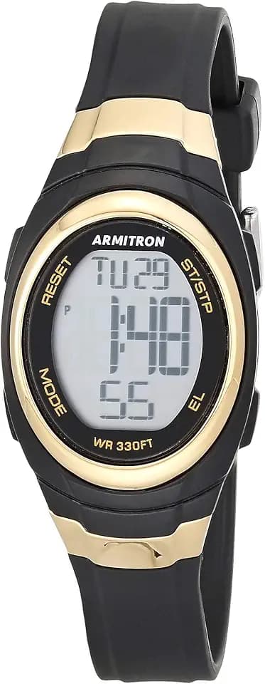 Armitron Sport Women's Digital Chronograph Resin Strap Watch, 45/7034