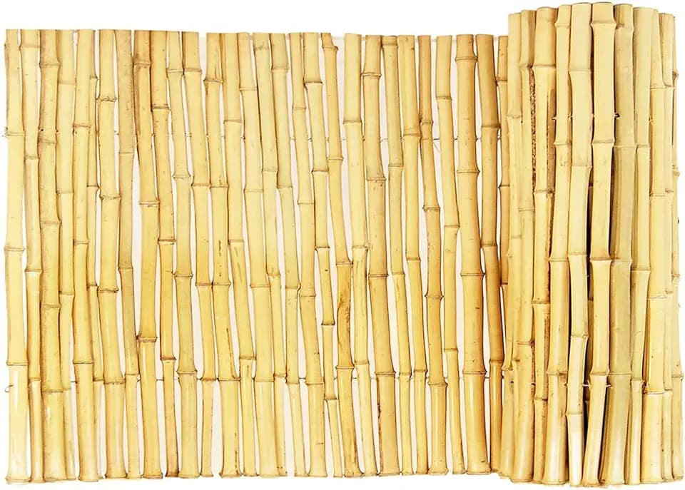 FOREVER BAMBOO Natural Bamboo Fencing Decorative Rolled Fence Panel 0.75 in D x 3 ft H x 8 ft L
