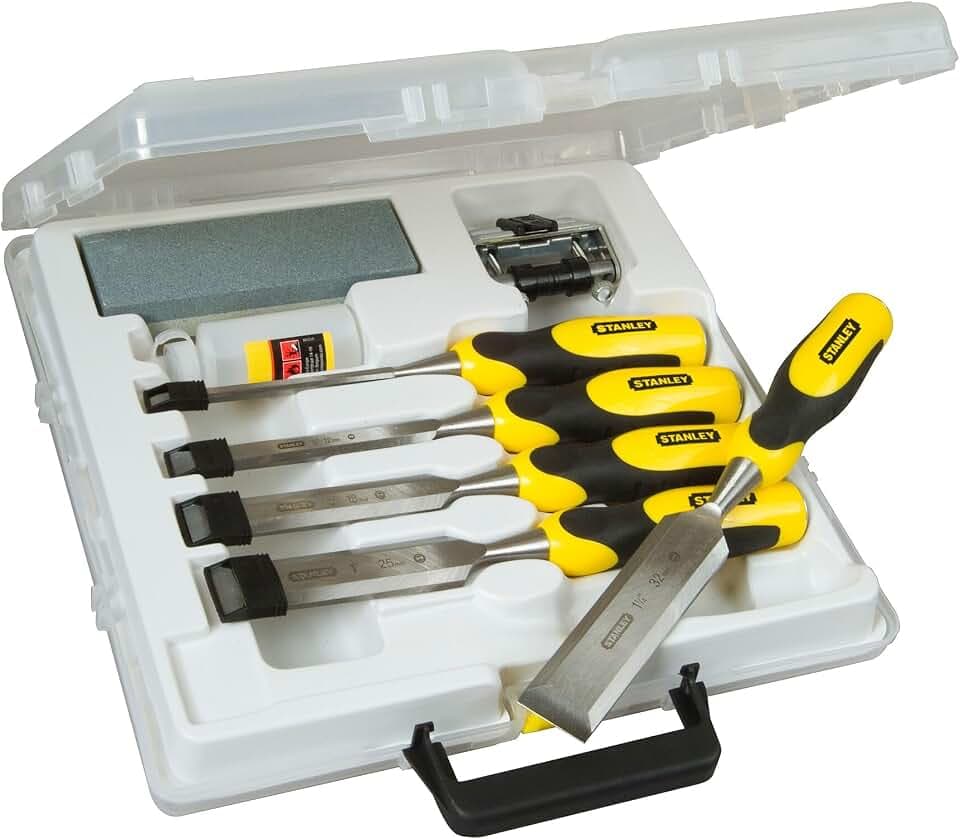 STANLEY Dynagrip Meißel Fliesen Meißel Set Strike Cap 5-teiliges Set + Accessiories Zubehör - STA516421