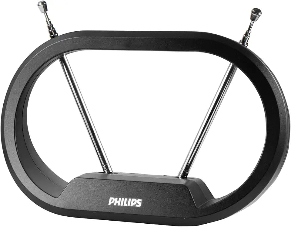 Philips Indoor TV Antenna Rabbit Ears for Local Channels