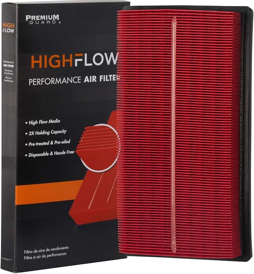 HIGHFLOW PA99265X High Performance, Pre-Oiled Disposable Engine Air Filter | Fits 2019-2027 Toyota RAV4 2.5L (Hybrid), Corolla 2.0L; 2018-2027 Camry 2.5L (Hybrid); 2020-2022 Corolla 1.8L (Gas)