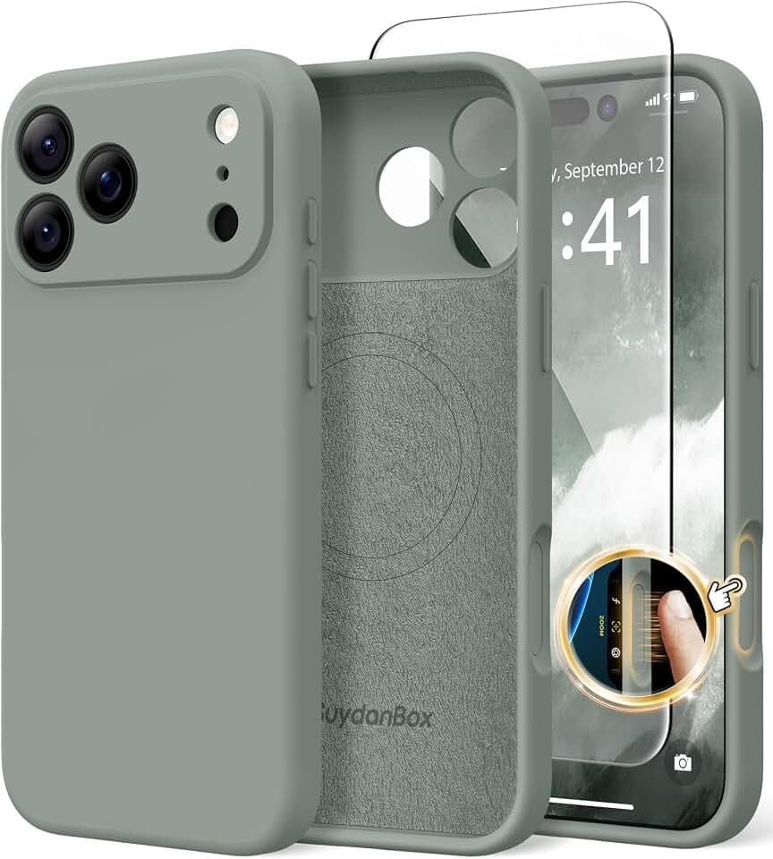 SuydanBox Magnetische Silikonhülle für iPhone 18 Pro/iPhone 17 Pro