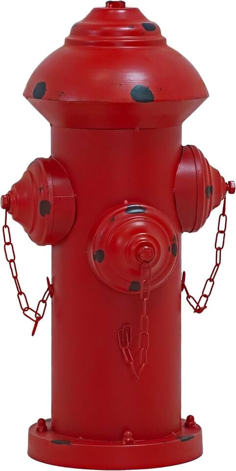 Sunnydaze Fire Hydrant for Dogs to Pee On, 21" Dog Potty Training Post, Red