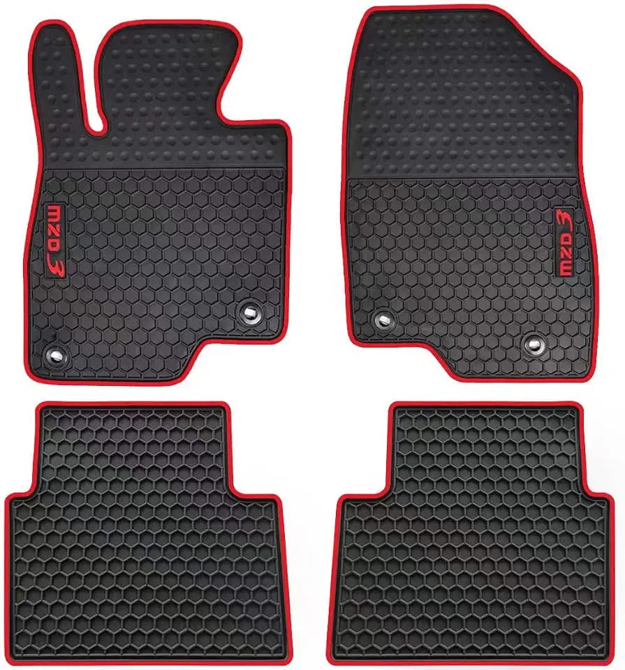 Car Floor Mats All Weather Custom Fit for Mazda 3 2014-2018