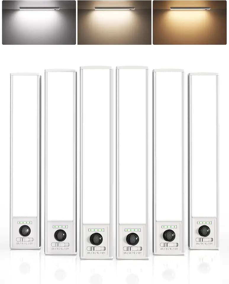 EZVALO Upgraded 3200mAh Under Cabinet Light, 180LM Bright