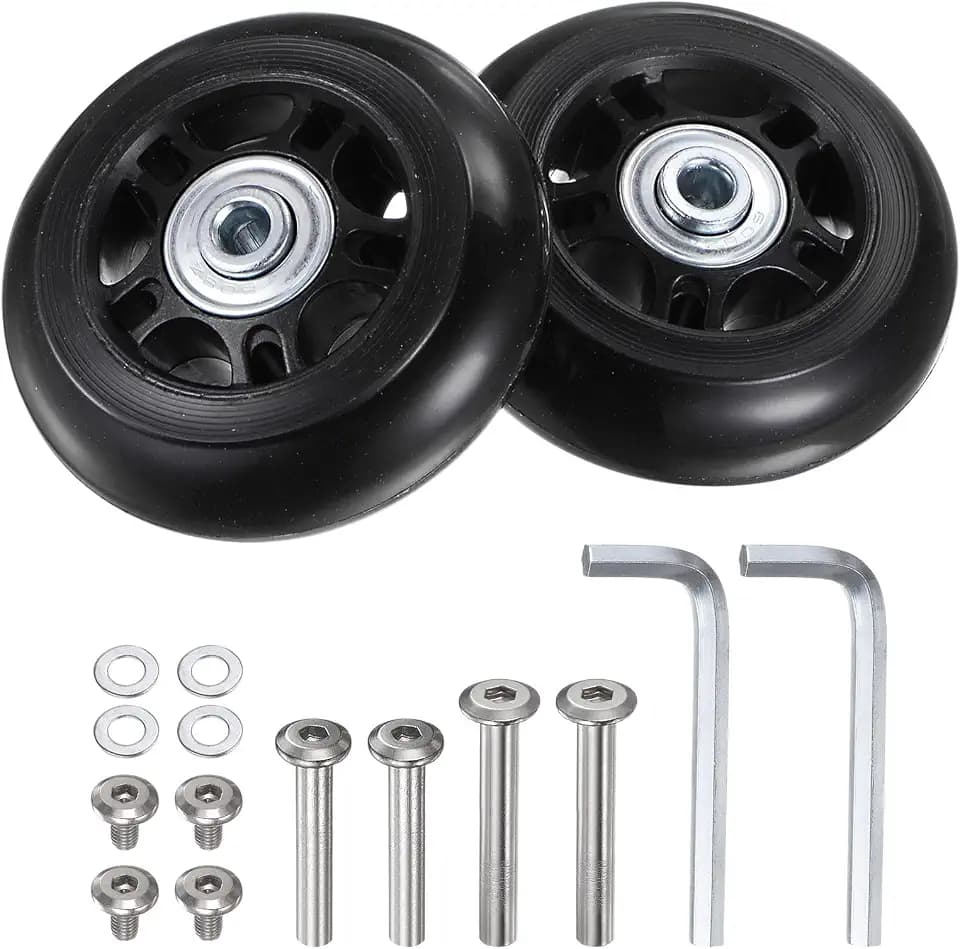 uxcell Replacement Luggage Wheels 70x24mm Suitcase Wheel Repair Kits