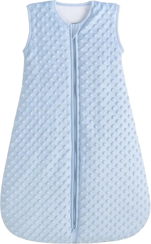 BABYINABAG Summer Model Baby Sleeping Bag and Sack, Plush Minky Dot, 1.25 Tog for Infants and Toddlers (Small (3-11 mos))