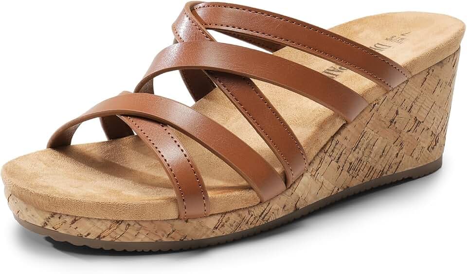 DREAM PAIRS Women Platform Dressy Strappy Wedge Sandals