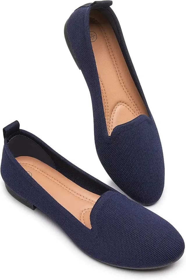 BABUDOG Women's Flats Shoes Mesh Slip on Loafers Soft Memory Foam Flats